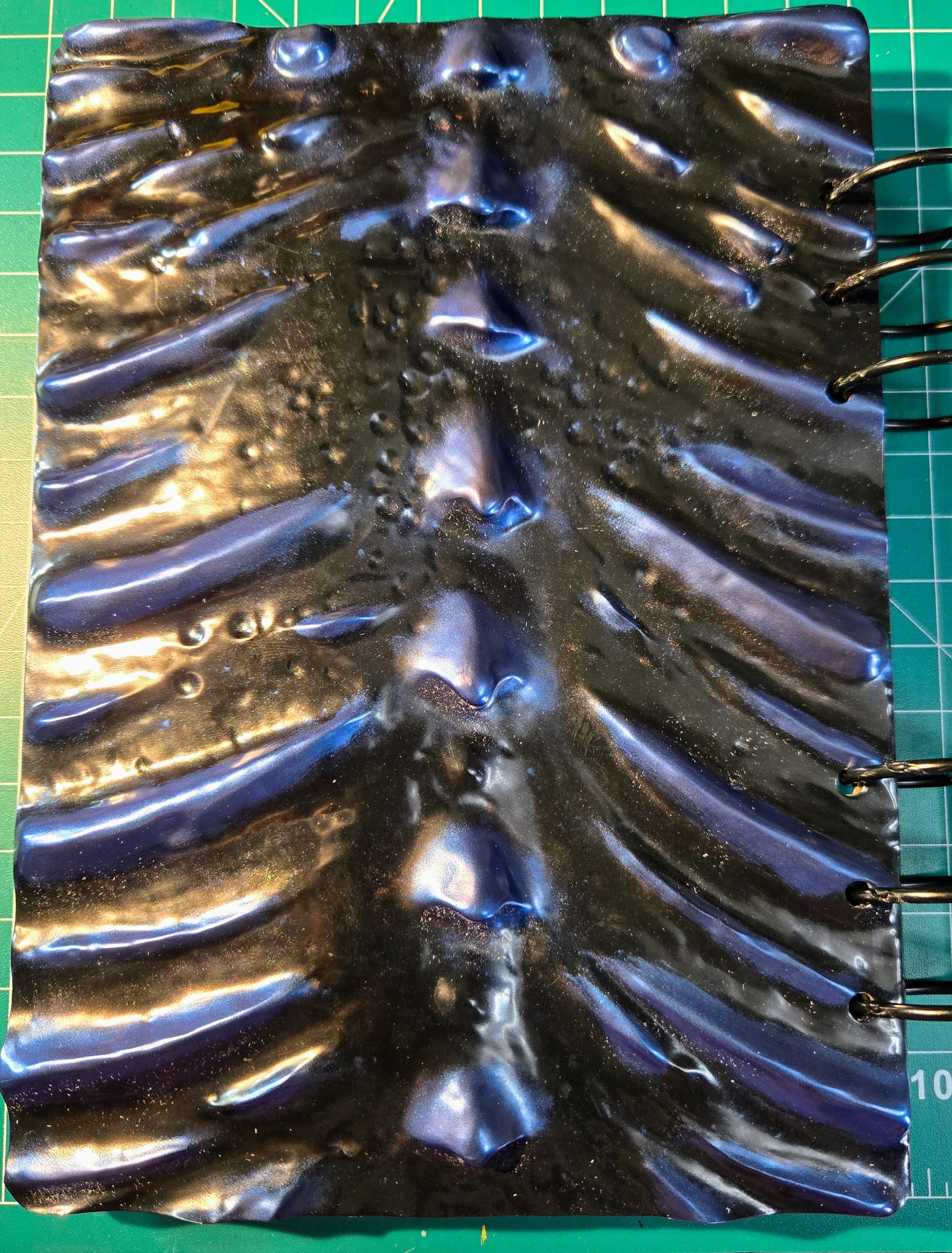 Blue-Black Dragon Refillable Notebook – A5 Handmade Fantasy Journal